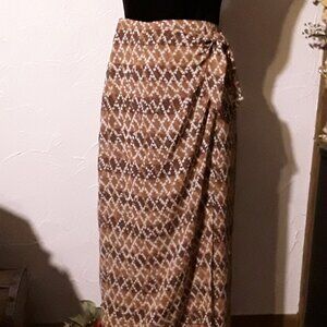 NEW- New York & Company sheer Wrap Skirt: Size Small